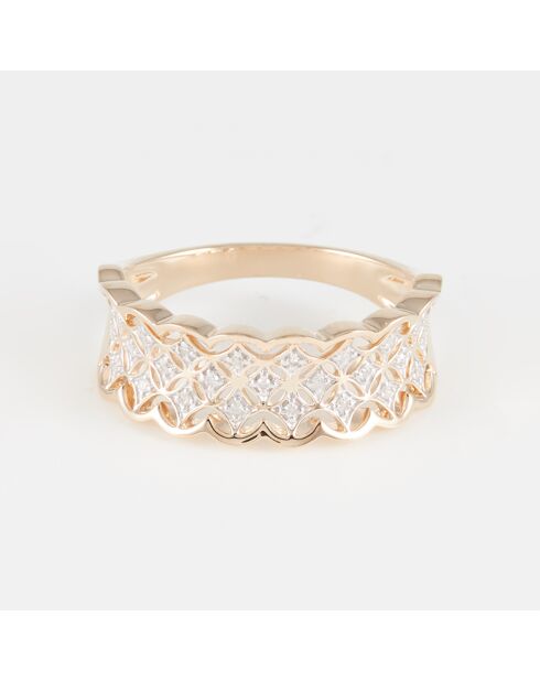 Bague Arlinda Diamants 0.09 ct or jaune