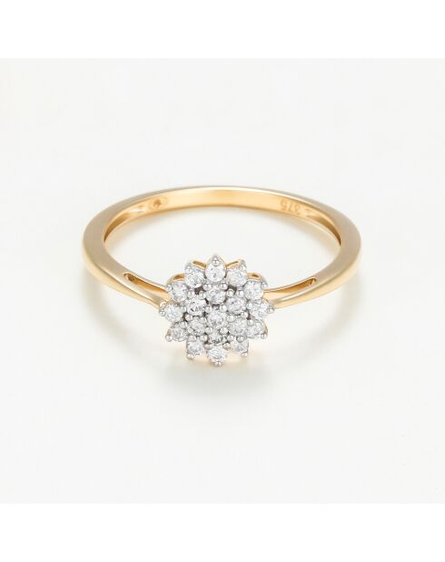 Bague Rabia Diamants 0.21 ct or jaune
