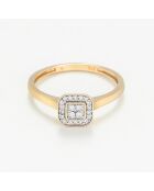 Bague Thalie Diamants 0.103 ct or jaune