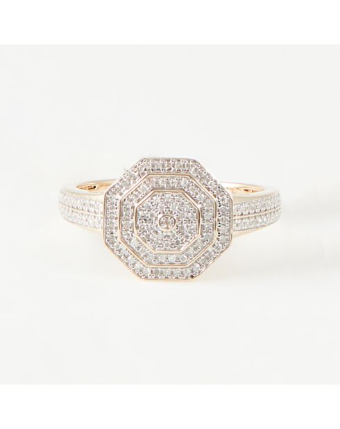 Bague Romance Diamants 0.22 ct or jaune