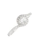 Bague Sirana Diamants 0.202 ct & Topaze blanche 0.485 ct or blanc