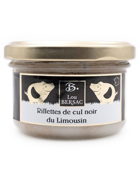 Pot de Rillettes de Porc ''Cul noir'' du Limousin 80 gr