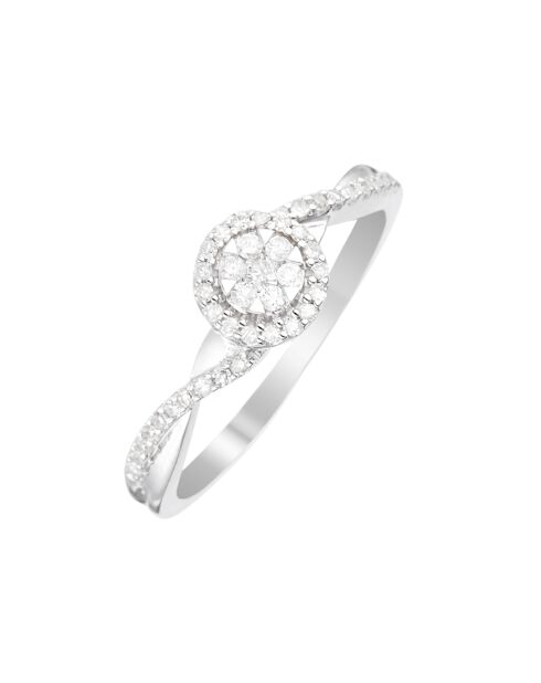 Bague Mon Idéal Diamants 0.21 ct or blanc