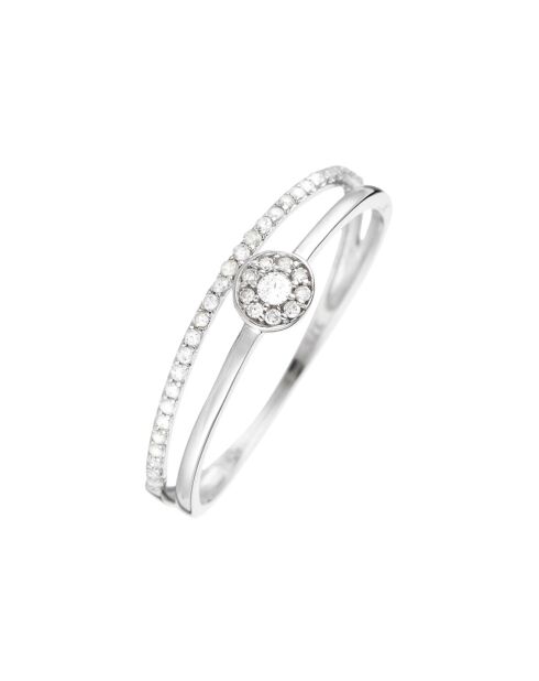 Bague Ashley Diamants 0.16 ct or blanc