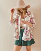 Chemise en Lin mélangé Clarence fuschia