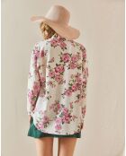 Chemise en Lin mélangé Clarence fuschia