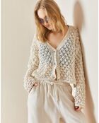 Cardigan Cypriane beige
