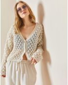 Cardigan Cypriane beige