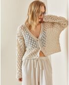 Cardigan Cypriane beige