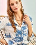 Chemise en Lin mélangé Anais bleue