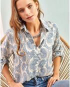 Chemise Anya turquoise