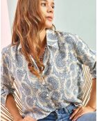 Chemise Anya turquoise