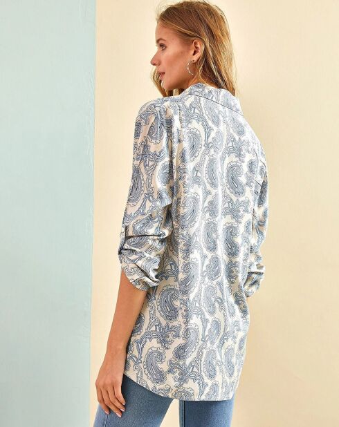 Chemise Anya turquoise