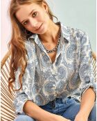 Chemise Anya turquoise