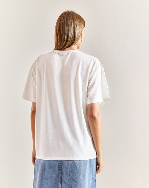 T-Shirt Vaiana bleu/blanc