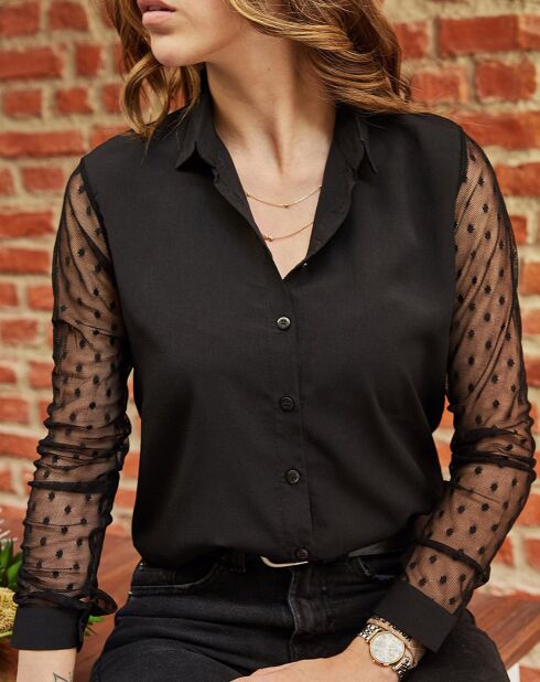 Chemise Odelia noire
