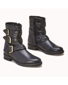 Boots motardes en Cuir Futille noires