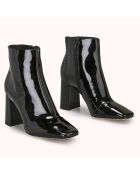 Zana schwarze Lacklederstiefel - 8 cm Absatz