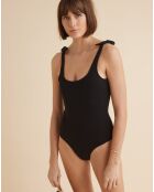 Bañador negro en jacquard