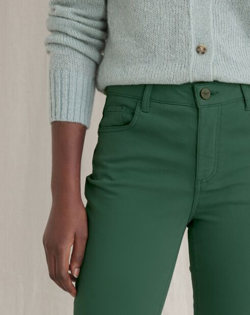 Pantalon slim 7/8ème Sacha vert