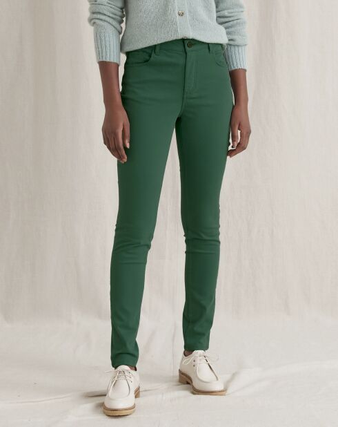 Pantalon slim 7/8ème Sacha vert
