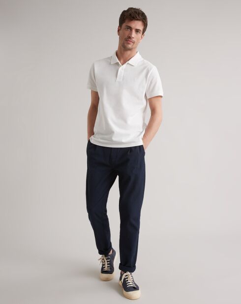 Pantalon relaxed fit bleu foncé