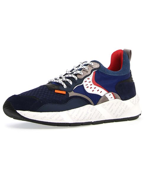 Sneakers en Cuir Azole bleu marine/blanc