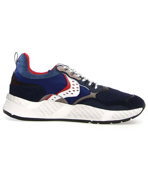 Sneakers en Cuir Azole bleu marine/blanc