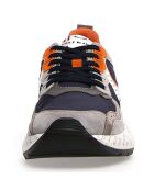 Sneakers en Cuir Jona gris/orange