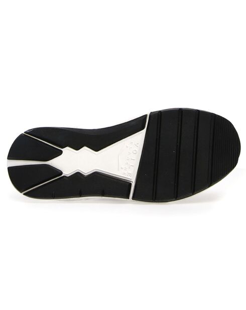 Sneakers en Cuir Jona gris/orange