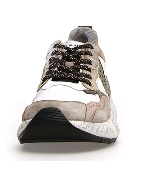 Sneakers en Cuir Rena beige/blanc