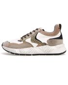 Sneakers en Cuir Rena beige/blanc