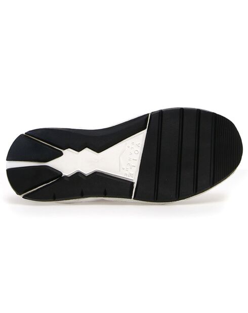 Sneakers en Cuir Rena beige/blanc
