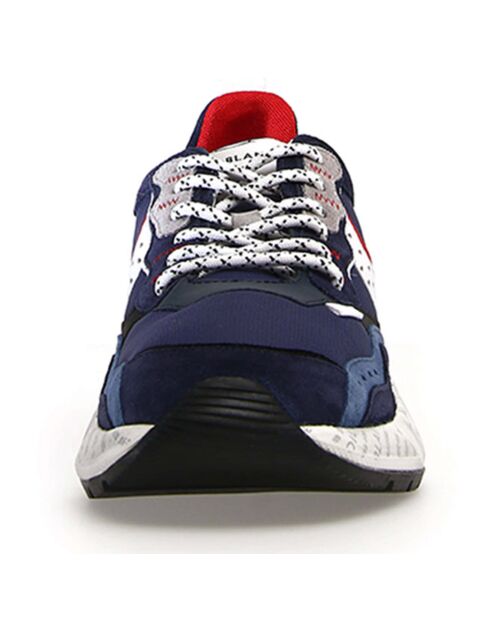 Sneakers en Cuir Mao bleu marine/bordeaux