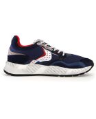 Sneakers en Cuir Mao bleu marine/bordeaux