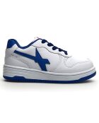 Sneakers en Cuir Gazo bleu/blanc