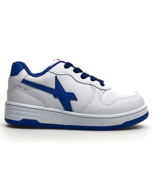 Sneakers en Cuir Gazo bleu/blanc
