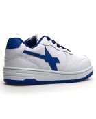 Sneakers en Cuir Gazo bleu/blanc