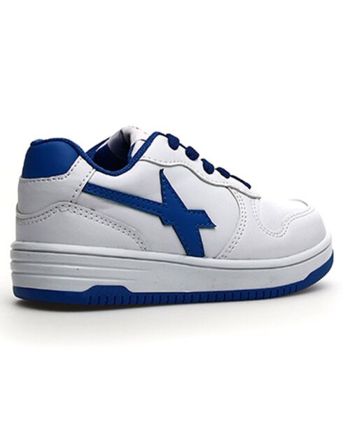 Sneakers en Cuir Gazo bleu/blanc