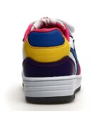 Sneakers Lina in pelle bianca/blu/rossa
