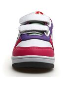 Sneakers Lina in pelle bianca/blu/rossa
