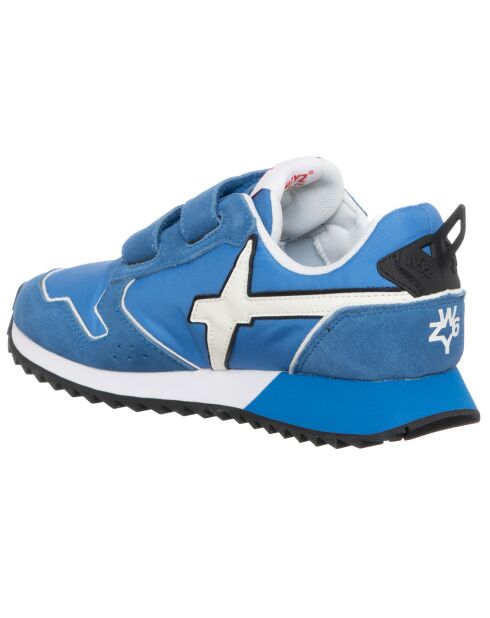 Sneakers en Cuir Azan bleu/blanc