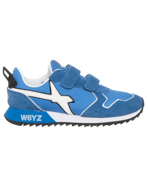 Sneakers en Cuir Azan bleu/blanc