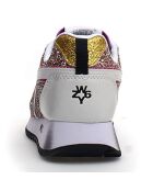 Sneakers en Cuir Killy argenté/pailleté rose