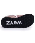 Sneakers en Cuir Killy argenté/pailleté rose