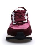 Sneakers en Cuir Anis rose/noir