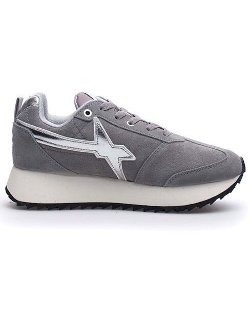 Sneakers en Cuir Osmo gris/blanc
