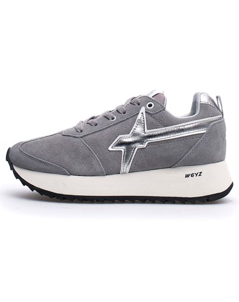 Sneakers en Cuir Osmo gris/blanc