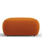 Pouf Velours Jasmin terracotta - 75x75x36 cm