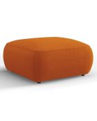 Pouf Velours Jasmin terracotta - 75x75x36 cm